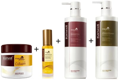 Karseell - 500 ML Shampoo + 500 ML Conditioner + Masker + Olie - Voordeel bundel pakket
