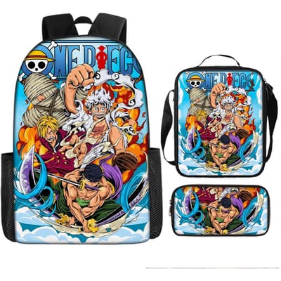 One Piece One Piece Schooltas Luffinica Zeekoning Student Schooltas Rugzak Set Three piece set