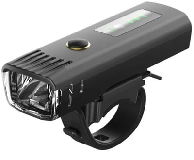 IPSXP Fietslamp, 6.000 lumen, werkt tot 14 uur en is IPX6-waterdicht, powerbankfunctie, opladen via USB, fietsverlichting voor en achter, 5 standen, geschikt voor alle soorten fietsen