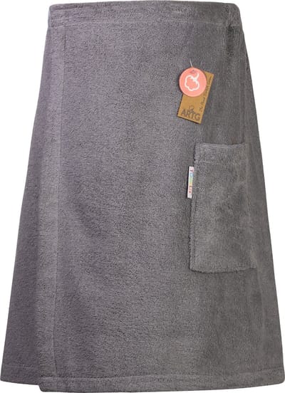 ARTG® Towelzz - Sauna Kilt - Heren - met klittenband - Antraciet Grijs - Anthracite Grey - (tot 150 cm heupomvang)