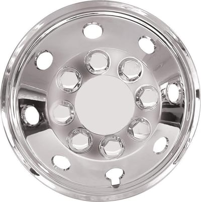 EXTRA BOLLE Wieldoppen 14 inch Utah Chroom voor bestelwagens en campers met bolle velgen.