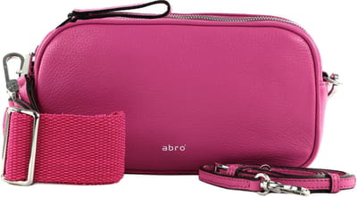 abro Leren Schoudertas Leather Dalia Crossbody Bag Tina Orchid Paars