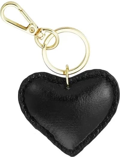 Sleutelhanger hart - Zwart