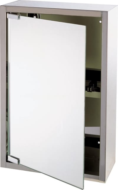 Differnz Spiegelkast Look - Rvs - Zilver - 51x36x18cm
