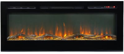 BG1800 Sfeerhaard Elektrisch inbouw met verwarming 180cm