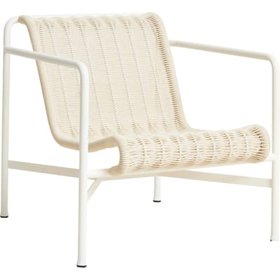 HAY Palissade Cord Loungechair Low - cream white