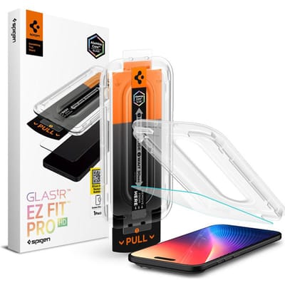 Spigen Screen Protector Geschikt voor iPhone Air - Glas.tR EZ Fit - 9H+ Tempered Glass - Case Friendly - Gemakkelijke Installatie - 1-Pack