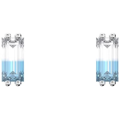 Swarovski Stilla J Rechthoekig Geslepen Elegante Rhodium Vergulde Oorbellen Dames oorbellen 5639132 Box (Random Color) white
