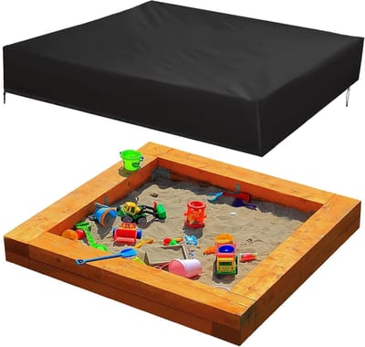 Zandbakzeil - Zandbakhoes - Zandbak Beschermen - Waterdicht Oxford Weefsel - 150 x 150 cm - Zwart