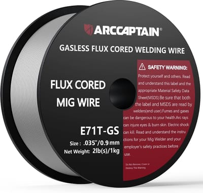 Gasloos MIG Lasdraad 0.35" 2Lbs - Hoogwaardige Carbon Staal