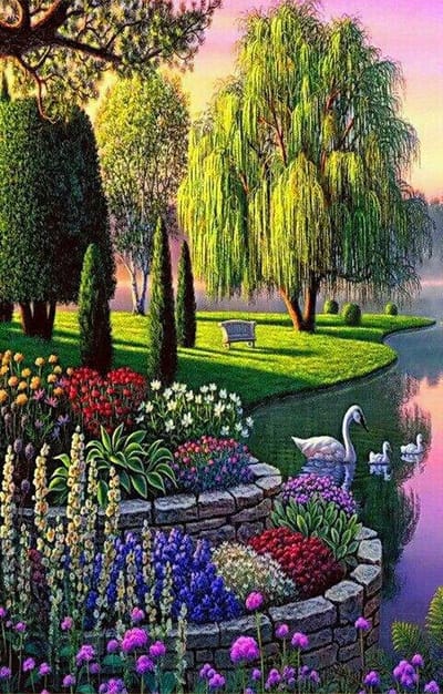 VDTOYS® DIAMOND PAINTING volwassenen - VDTB127 - vierkante steentjes - full - groot formaat - nieuwe tekeningen - 45 op 45 cm (canvas) - 40 op 40 cm (foto)