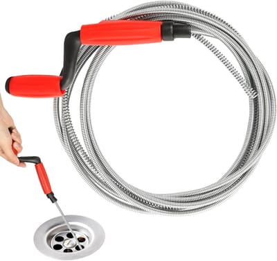 Professionele Spiralen voor Afvoerreiniging - 5m x 6mm, Ideaal voor Hardnekkige Verstoppingen en Onderhoud van Afvoeren