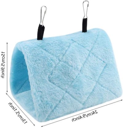 Zachte Pluche Hangmat voor Vogels - Winterse Speelgoed voor Huisdieren - Ideaal voor Kleine Dieren en Knusse Nestjes