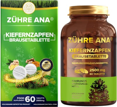 Zühre Ana® Bruistabletten - 60 Stuks - Vitamine C, Kurkuma & Vlierbes
