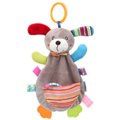 Doudou de Sécurité Peluche Renard Éléphant Dinosaure Doux Doudou Cadeaux pour Nouveau-né Bambin Peluche à Câliner Jouets pour Bébé