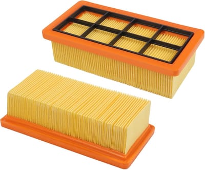 2-delige Filterset - Geschikt voor Karcher AD3200 AD3 Premium AD4 Premium Stofzuigers