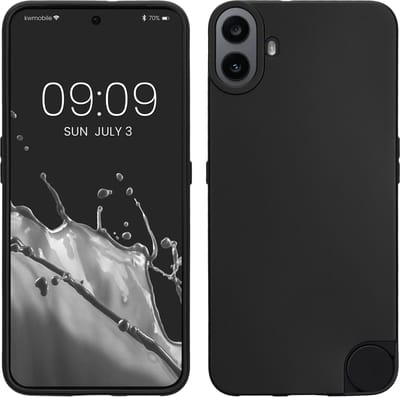 kwmobile telefoonhoesje geschikt voor CMF Phone 1 - Hoesje voor smartphone - Precisie camera uitsnede - In mat zwart