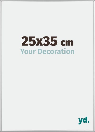 Your Decoration - Fotolijst 25x35 cm - Aluminium - Zilver Hoogglans - Kent