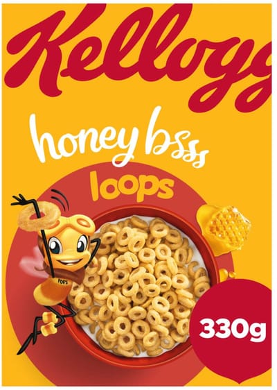 Kellogg's Honey Loops Ontbijtgranen - 2 x 330 gr - Voordeelverpakking