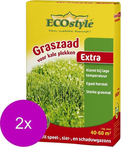 Ecostyle Graszaad-Extra 60 m2 - Graszaden - 2 x 1 kg