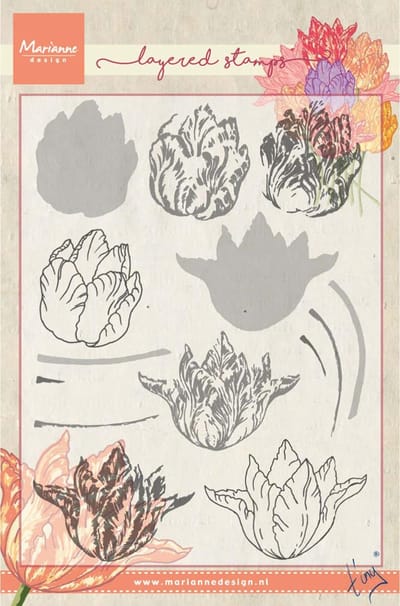 Marianne Design Stempel - Tinys tulp TC0852 12.5x19.0cm