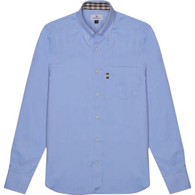 Shirt Man Aquascutum A005 sh001 08 L.blu