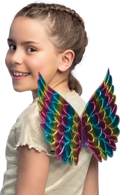 Boland - Vleugels engel Aurora regenboog Multi - Kinderen en volwassenen - Vrouwen - Engel - Fantasy - Feeën - Festival - Carnaval - Kinderfeestje - Themafeest