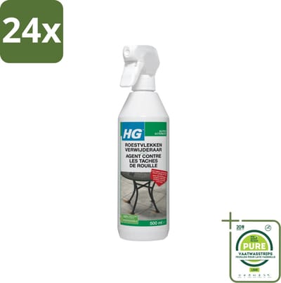 HG Roestvlekken Verwijderaar 500 ml - Voordeelverpakking - 24 stuks - Roestvlekken verwijderen - Roestverwijderaar