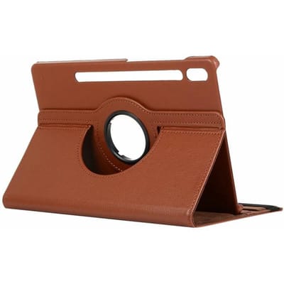 Pour Samsung Galaxy Tab S10 FE Étui Housse à Support en Cuir PU Rotative à 360 Degrés Pour Funda Galaxy Tab S10 FE 10.9 pouces Étui Coque sm-x520 Samsung Galaxy Tab S10 FE marron