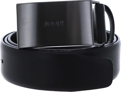 JOOP! Leren Riem Buckle Coll. Belt 3,5 CM W120 Black Zwart