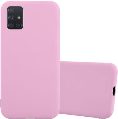 Cadorabo Hoesje geschikt voor Samsung Galaxy A51 4G / M40s in CANDY ROZE - Beschermhoes gemaakt van flexibel TPU silicone Case Cover