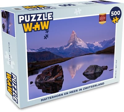 Puzzel Matterhorn en meer in Zwitserland - Legpuzzel - Puzzel 500 stukjes