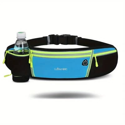 Livano Heuptas - Heuptasje - Heuptasjes - Money Belt - Dames - Heren - Festival - Wandelen - Fanny Pack - Blauw/Geel