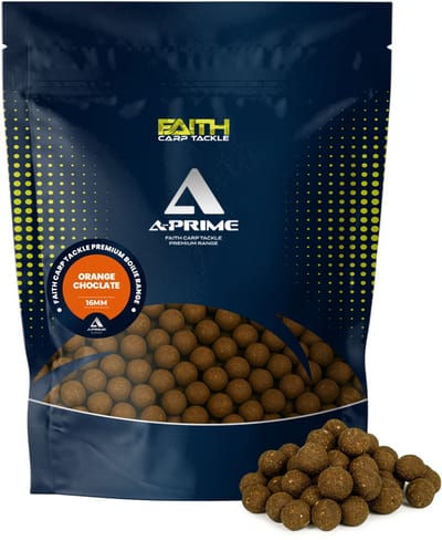Faith Carp Tackle A-Prime Boilie - 5kg - 16mm - Orange/Chocolate