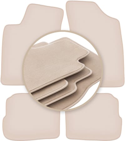 PREMIUM beige matten voor: Volkswagen Passat B4 stationwagen, sedan 1993-1997