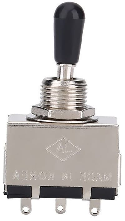 3-Weg Selector Switch voor Elektrische Gitaar, Metalen Toggle Schakelaar met Tipknop, Vervangingsonderdeel voor LP Stijl Gitaren, Perfect voor Muzikanten en Technici