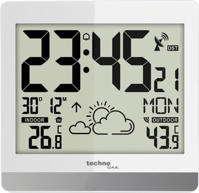 Technoline weerstation - WS 8119 - 189x200x29mm - zilver - met 1 buitensensor 30m - TL-WS8119