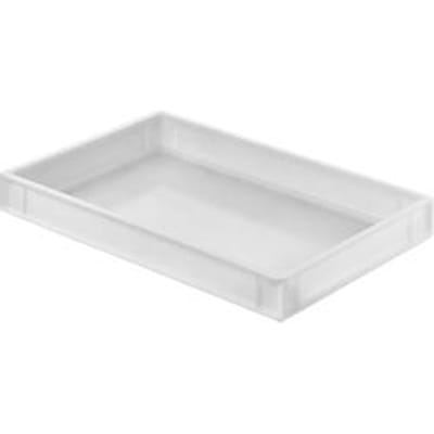 Pizzadeegbak Ringoplast, 18,24 l, Euro-norm, voedselveilig, stapelbaar, L 600 x B 400 x H 76 mm, HDPE, natuurlijke kleur, zonder deksel