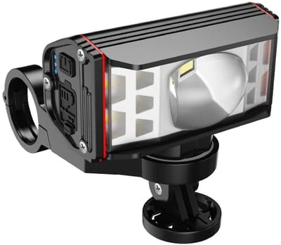 MakkelijkMooi Voorlicht Fiets - Fietslamp - 5200mAh LED USB Oplaadbaar - Waterdicht - Krachtige Nachtveiligheid - Stuurmontage