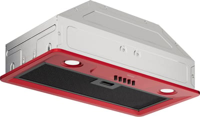 Wiggo WE-E573R(RB) - Inbouw Afzuigkap - 60 cm - Rood