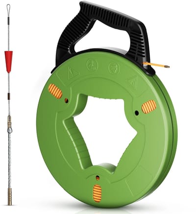Flolife - Trekveer 4mm x 60m – Kabeltrekker Hulpdraad voor Elektriciens – Voor Lege Buizen en Wandinstallaties