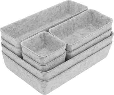 8-delige Lade Organizer Set van Vilt - Universele Opbergbakken voor Bureau, Kledingkast en Make-up