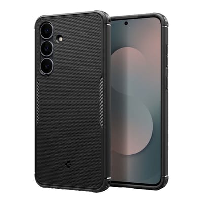 Spigen Core Armor MagFit - Hoesje Geschikt voor Samsung Galaxy S25 FE - Back Cover Compatibel met MagSafe / Qi2 - Militaire Standaard - Air Cushion - Zwart