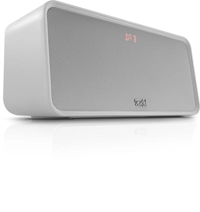 Teufel BOOMSTER 4 - Robuuste 2.1 bluetooth-speaker met DAB+ en FM-radio - Tot 23 uur batterijduur - Spatwaterbescherming, USB-C - Moon Gray
