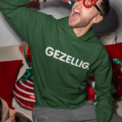 Foute Kerst Hoodie Groen Gezellig. XS - Uniseks Pasvorm - Kerstkleding Voor Dames & Heren