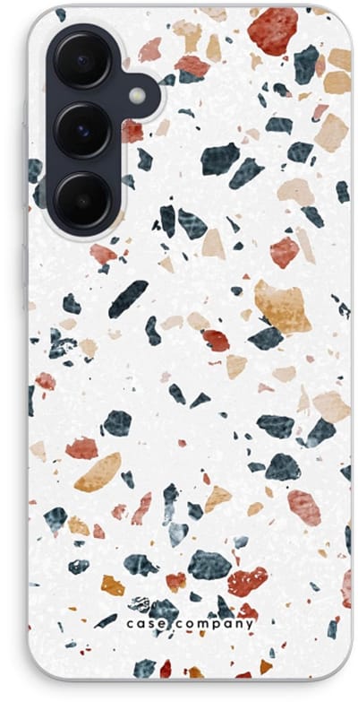 Case Company® - Hoesje geschikt voor Samsung Galaxy A55 hoesje - Terrazzo N°4 - Soft Cover Telefoonhoesje - Bescherming aan alle Kanten en Schermrand