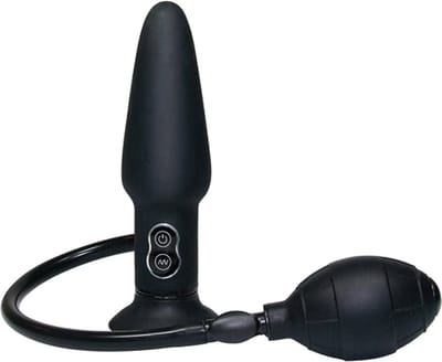 You2Toys – Siliconen Anaal Vibrator met Balpomp voor Verzadigd Gevuld Gevoel - zwart