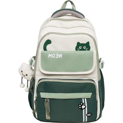 Nieuwe Rugzak met Grote Capaciteit voor Studenten Junior High School en High School Studentenrugzak Koreaanse Mode Contrast Rugzak Hoge Uitstraling single bag