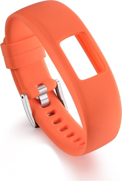 By Qubix - Siliconen sportbandje - Oranje - Geschikt voor Garmin Vivofit 4