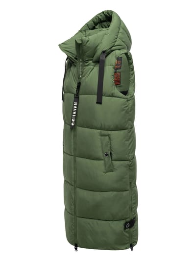 Navahoo dames lange bodywarmer Schnuffelchen – Warm & Stijlvol met Capuchon